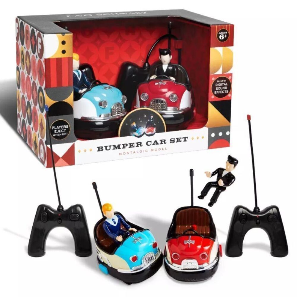 FAO Schwarz 2-Pack Bumper Cars –‎ Dual Remote Control Vehicles for Boys & Girls